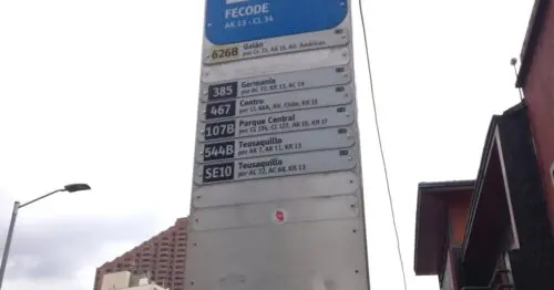 PARADERO SITP FECODE  191A00